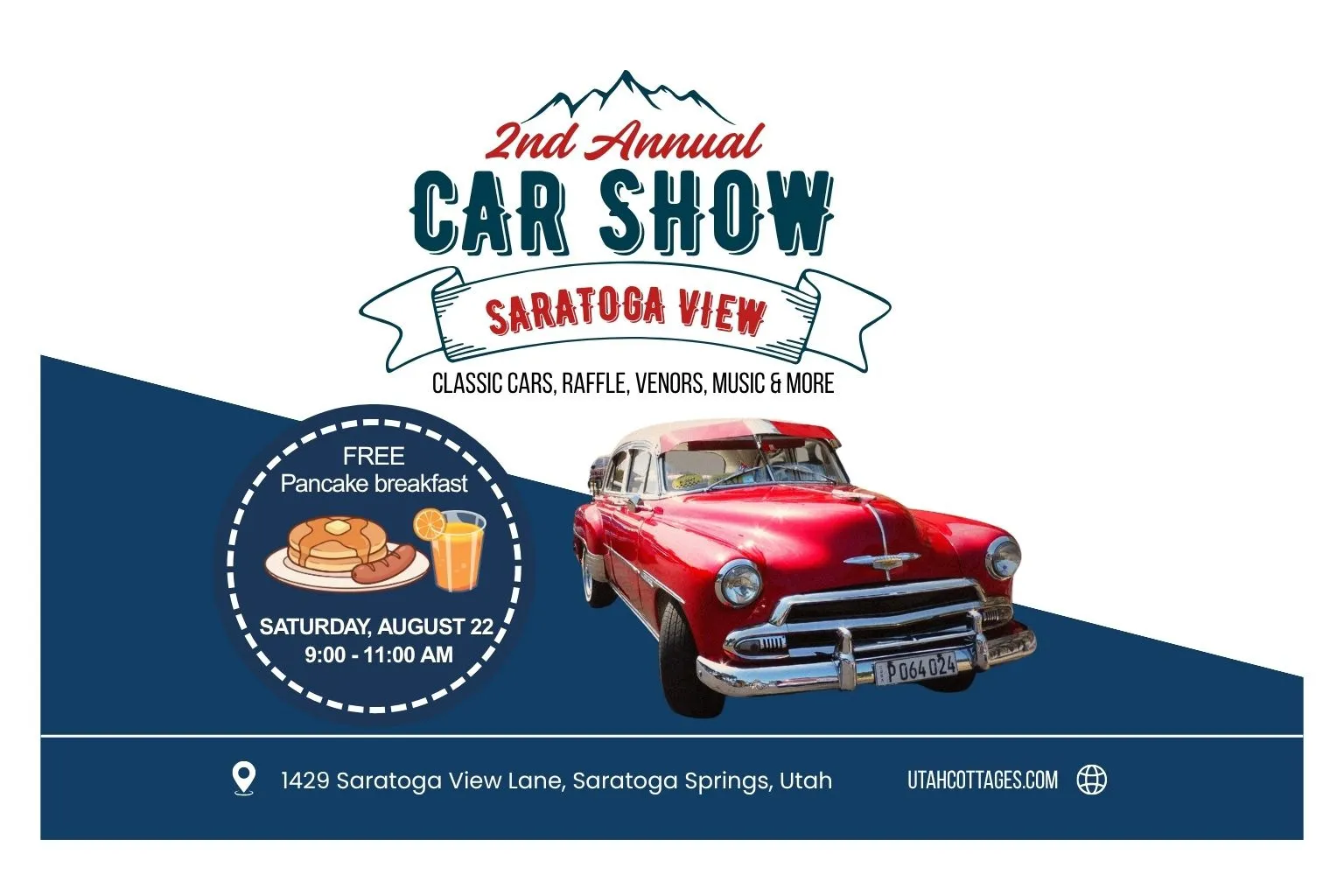 Promotional Material. Advertising a local event at the property with specific date and time information