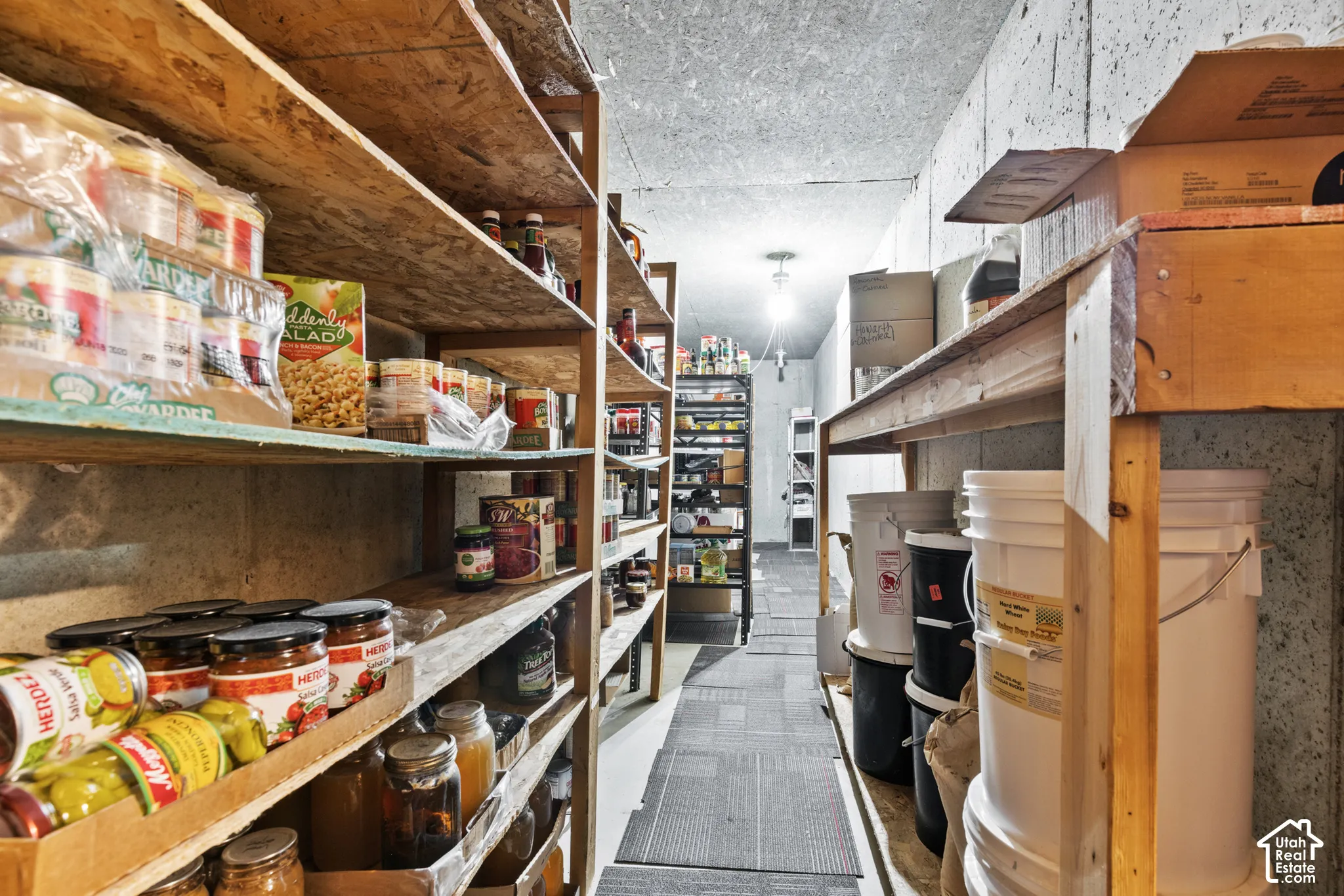 Basement storage room