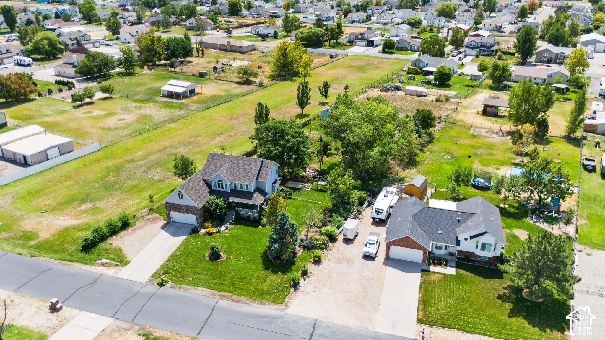Backyard with HOA Greenspace next door