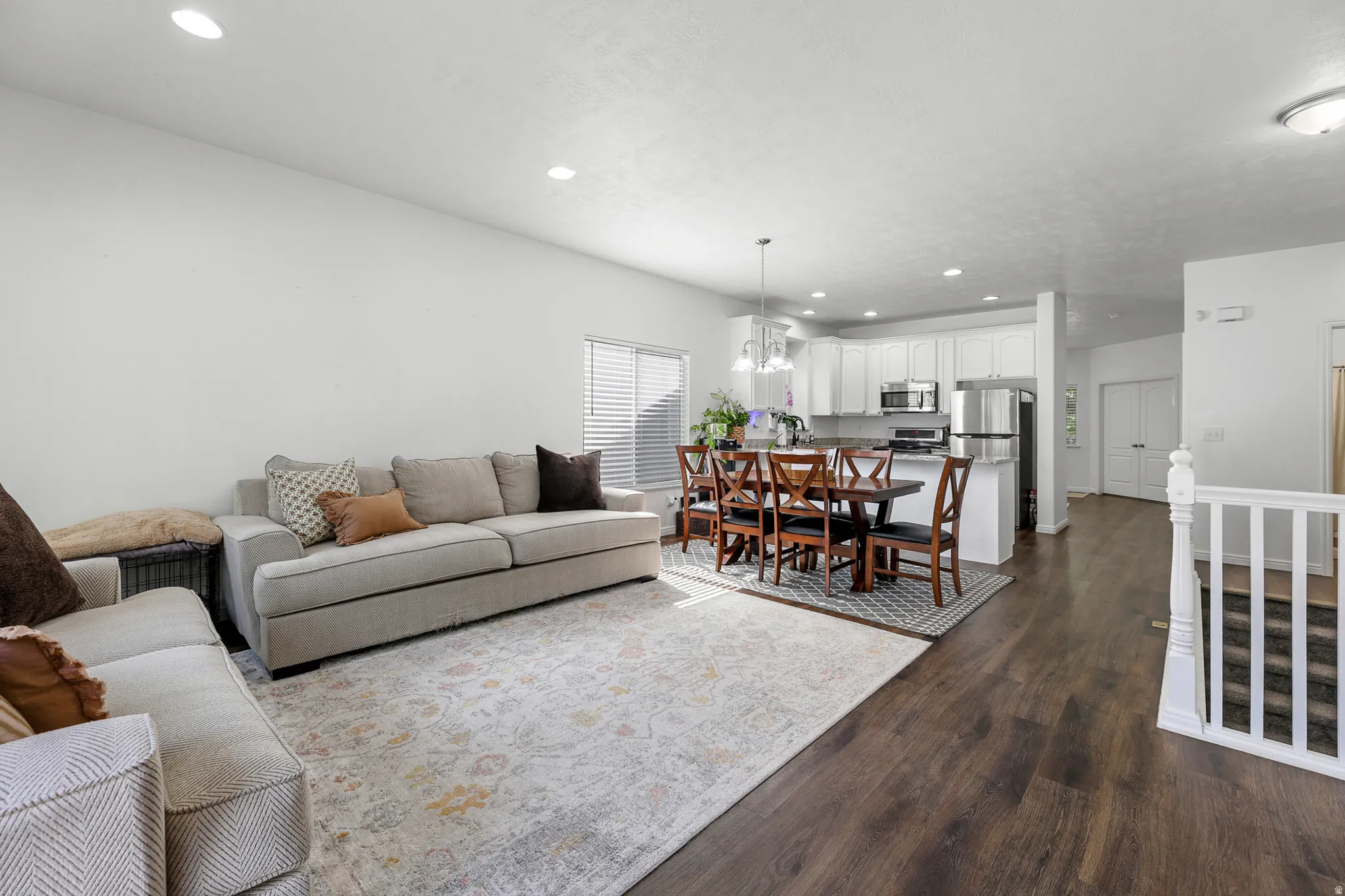 Open-concept living space