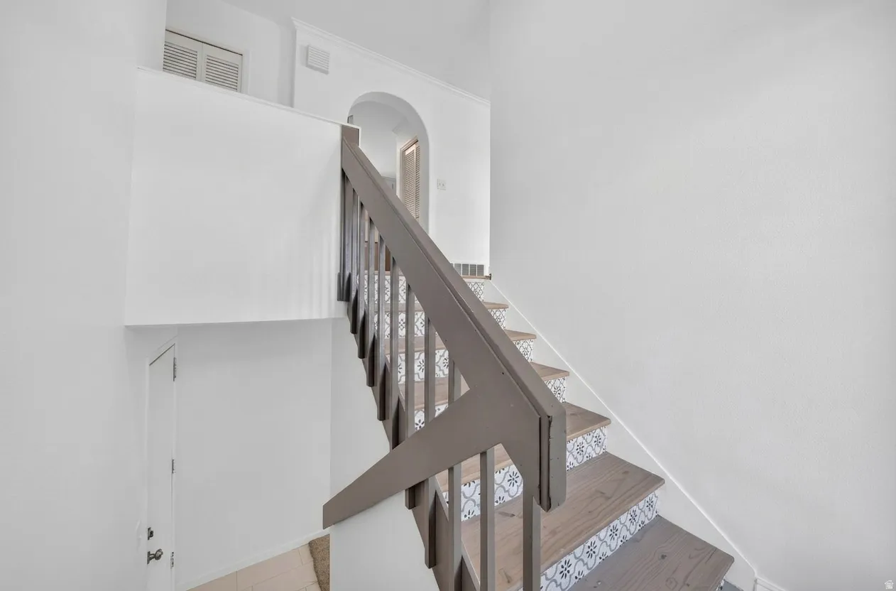 Newly redone entryway for upstairs and downstairs