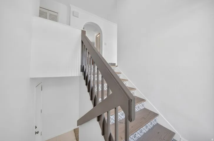 Newly redone entryway for upstairs and downstairs