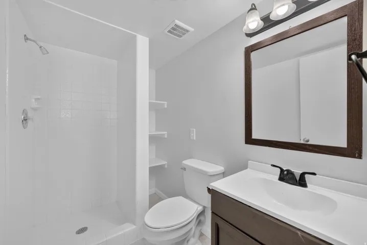 Downstairs primary bathroom.