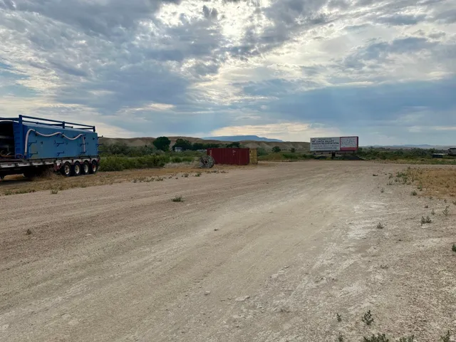 Lots of room for semi parking