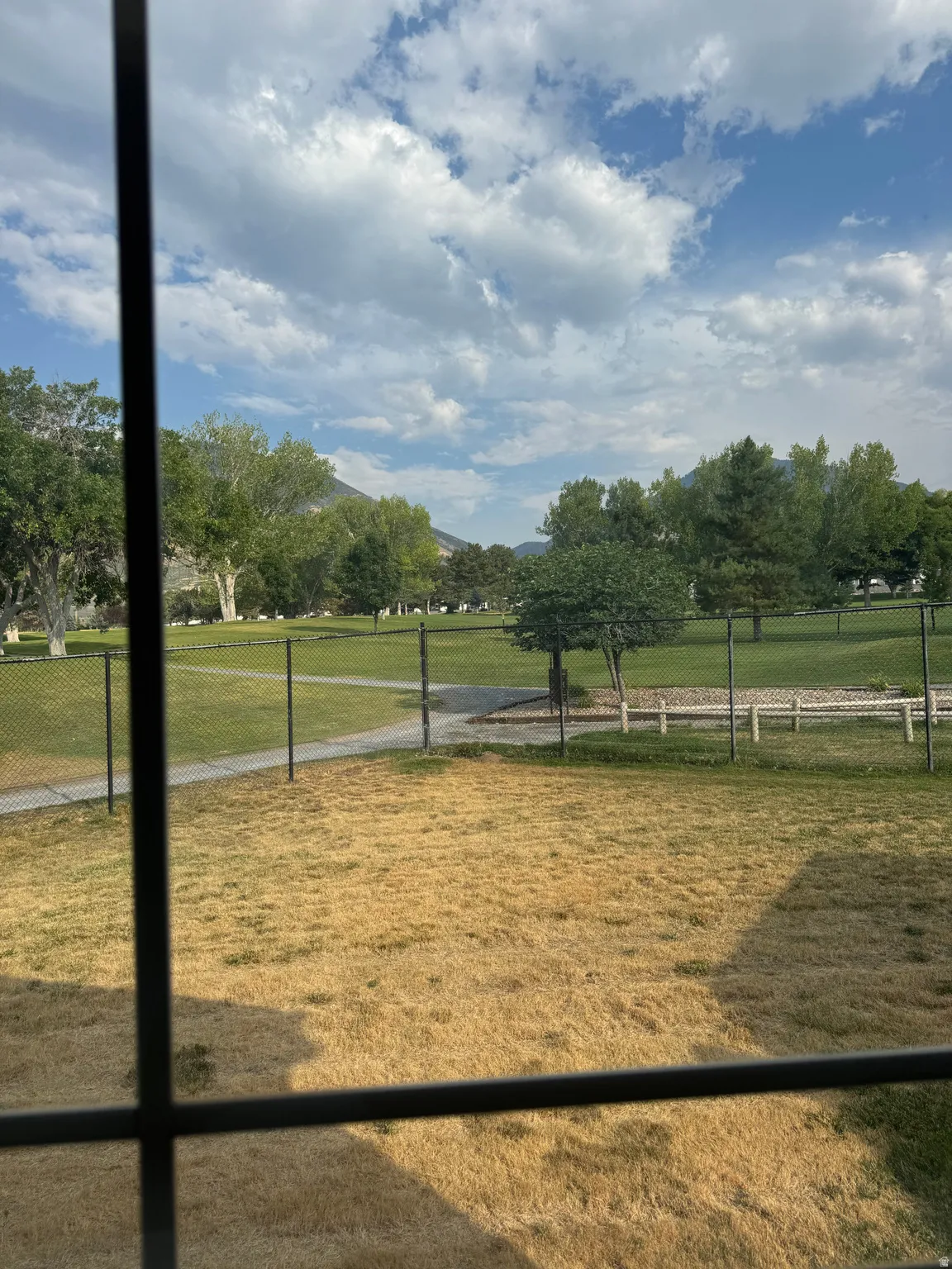 View of golf course from back yard