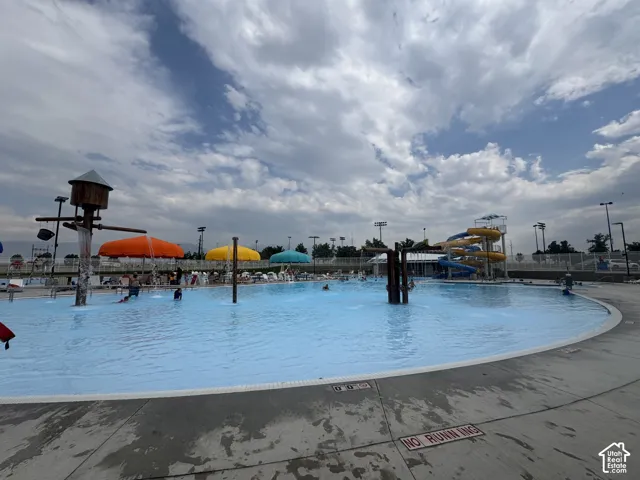 Fantastic fun 10 minute drive away.  This is the pool area at Peak Sports and Recreation.  It is brand new, opened summer of 2026.  It has something for all ages including a shallow pool, lazy river, diving boards, lap pool and 2 waterslides!  They even o