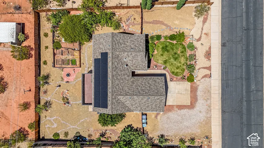 Shingled roof with solar panels