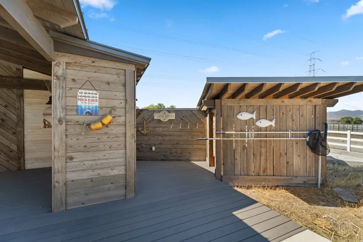 Outdoor decking with composite material