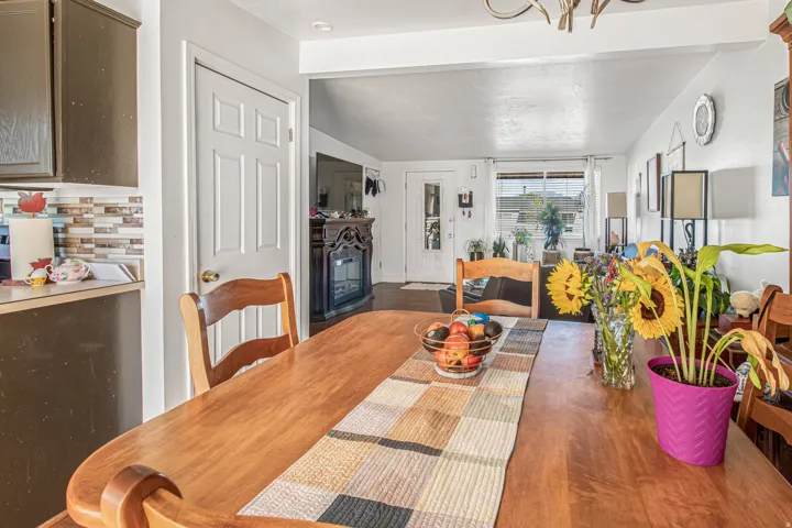 Wood-finish flooring throughout