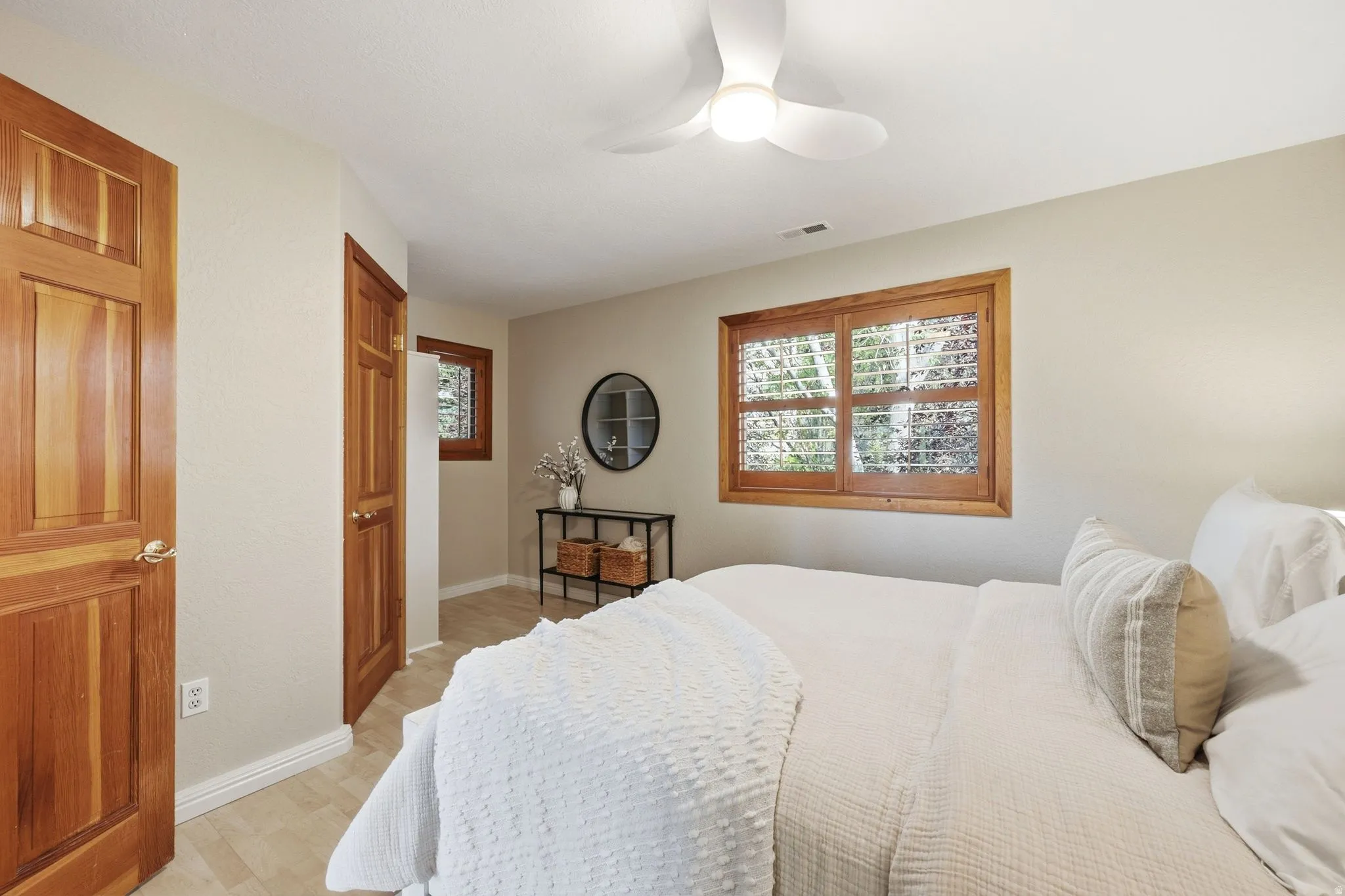 2nd bedroom on the upper level with a walk-in closet.
