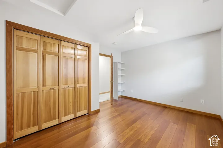 3rd upper level bedroom with hardwood floors and ample closet space.