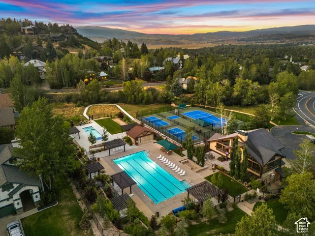 Views of the Canyons, Deer Valley and Park City Ski Resorts. Sun Peak Clubhouse allows access to 312 acres of community open space, hiking trails, mountain biking trails, walking trails, tennis courts, pickleball courts, a pool and more! Perfectly situate