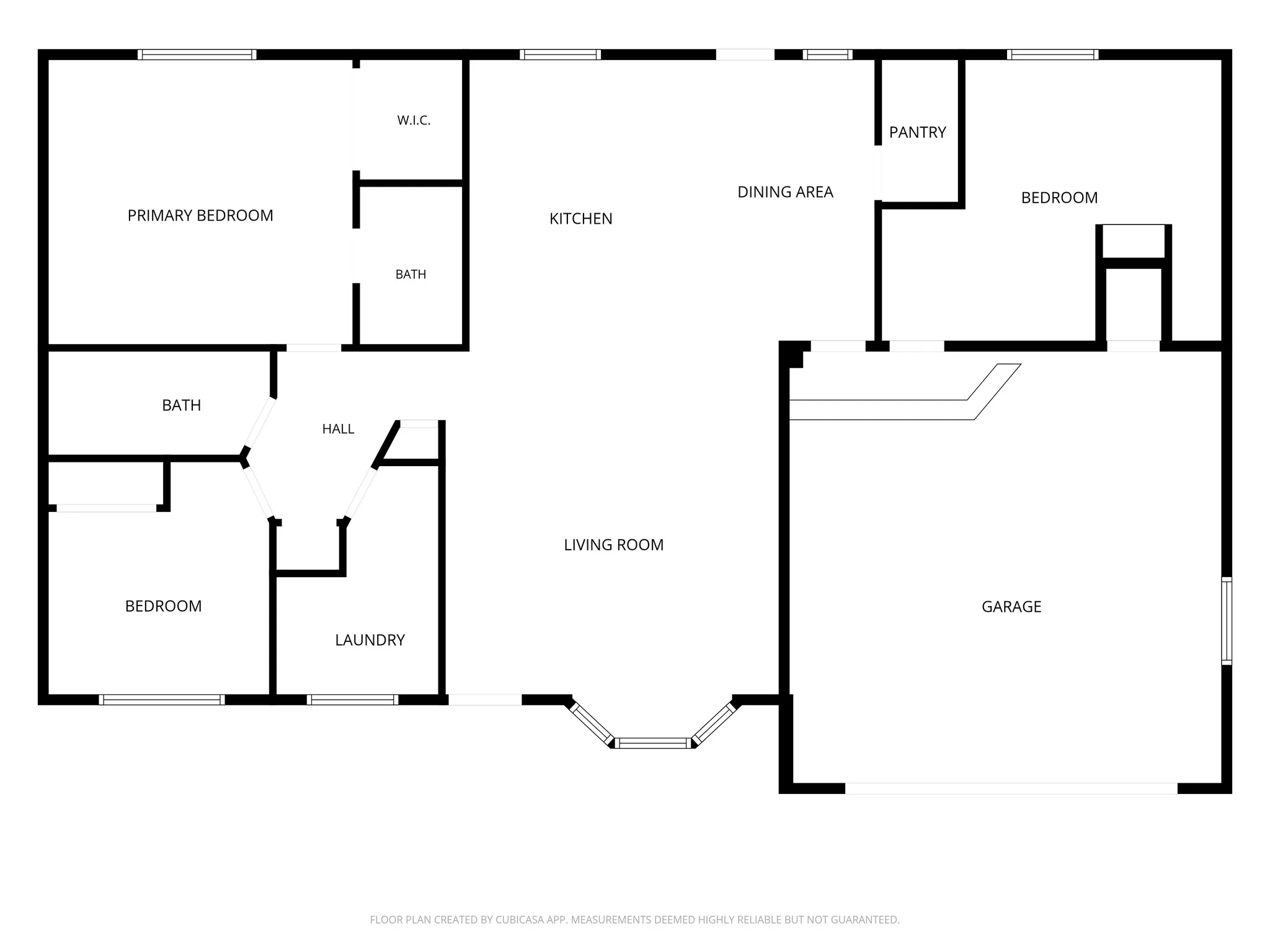 Floor plan of home for layout purposes.