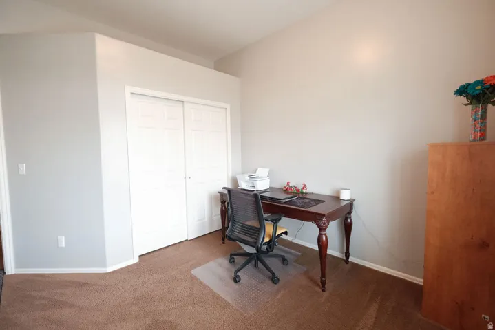 Neutral-toned walls with contrasting white trim