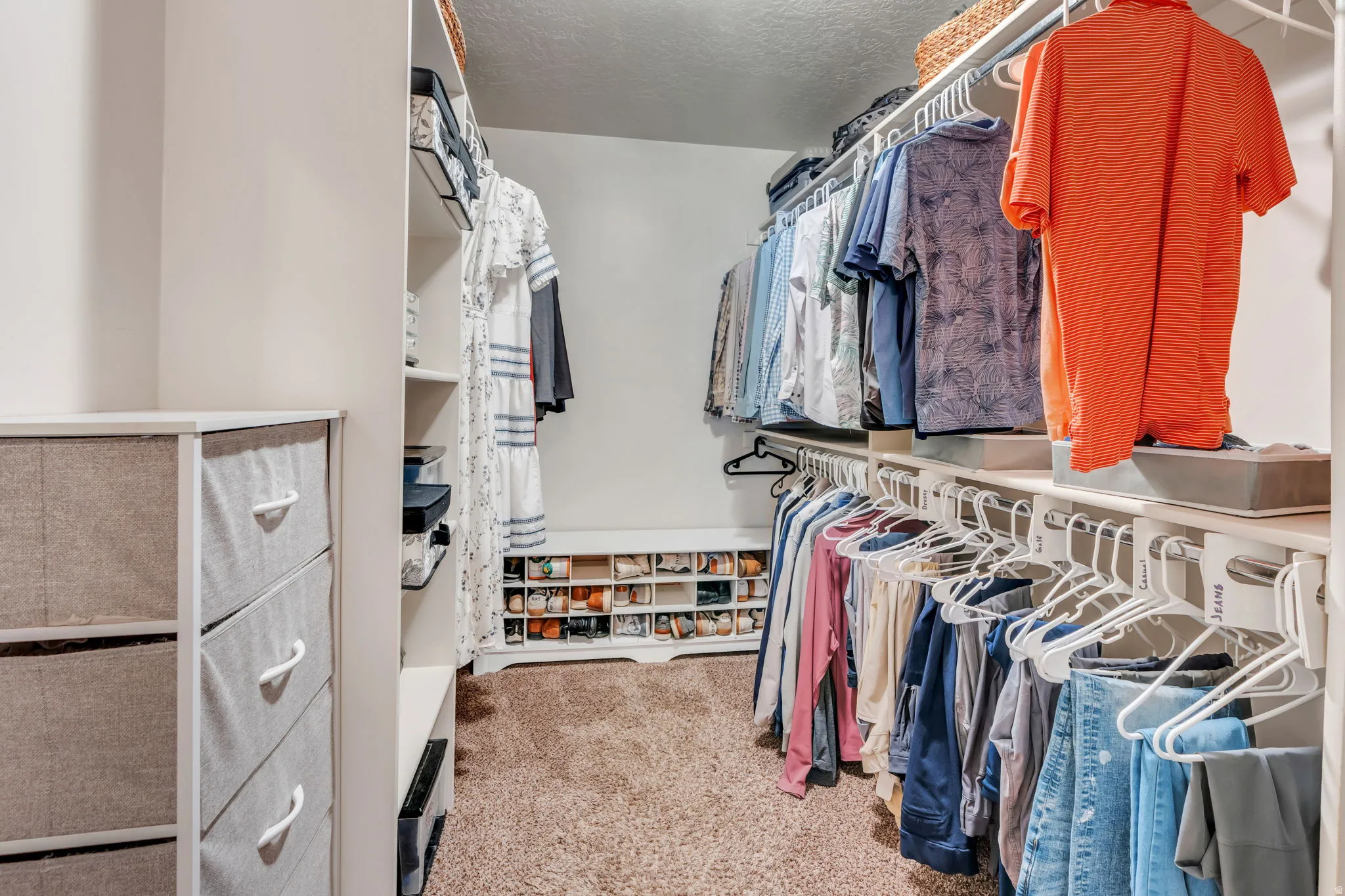 Large walk-in master closet