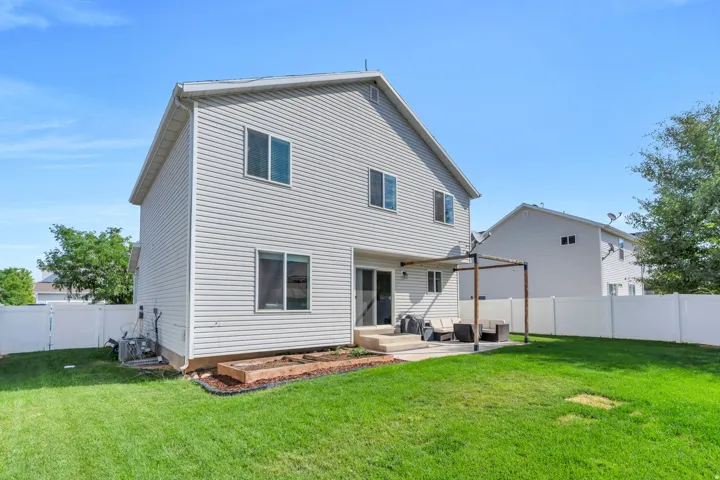 Rear view of home