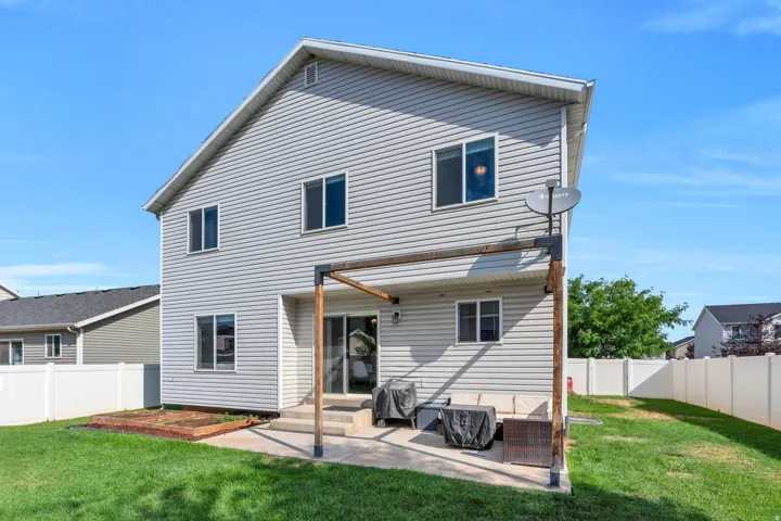 Rear view of home