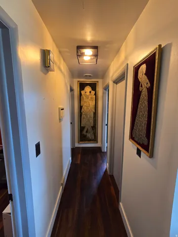 Wood-finish flooring throughout