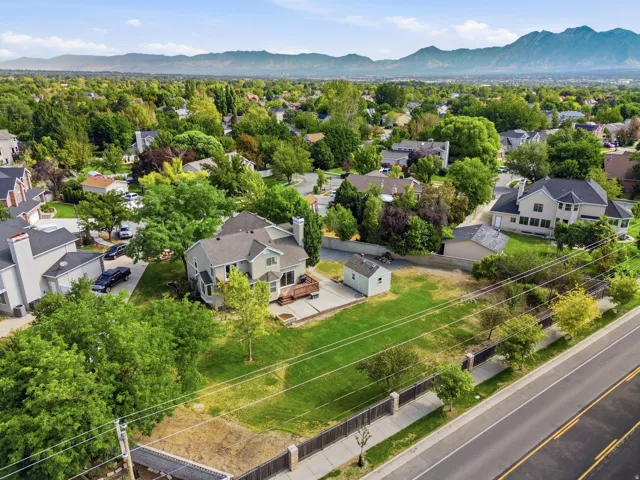 Bird's eye view of the property