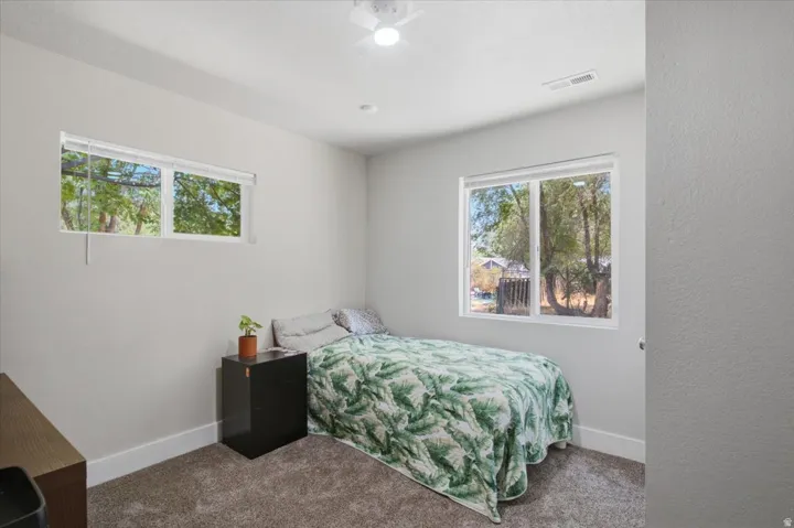 Bedroom #2, freshly painted with brand new carpet