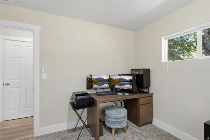 Bedroom #2, freshly painted with brand new carpet