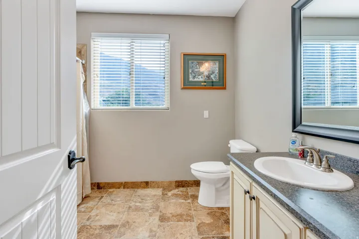 3/4 bathroom in finished area above the shop.