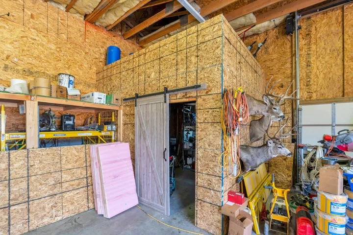 Detached shop/garage workshop area.