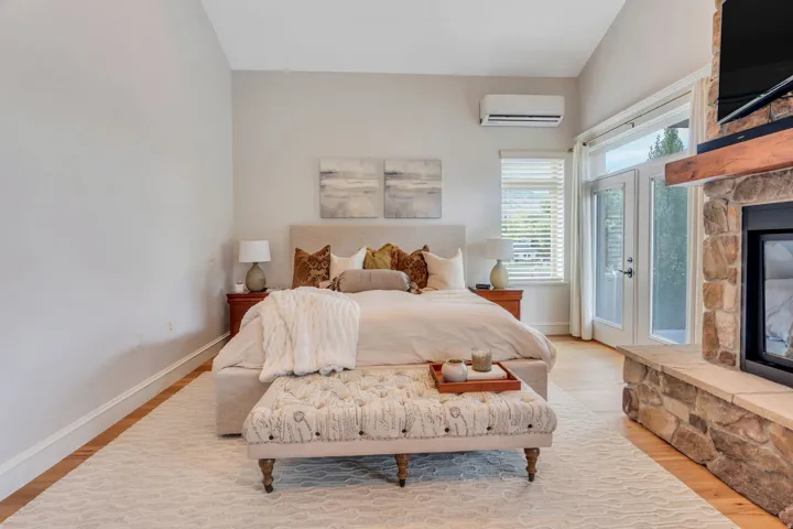 Spacious and private primary suite.