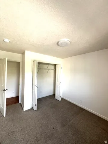 Textured ceiling with flush-mount lighting