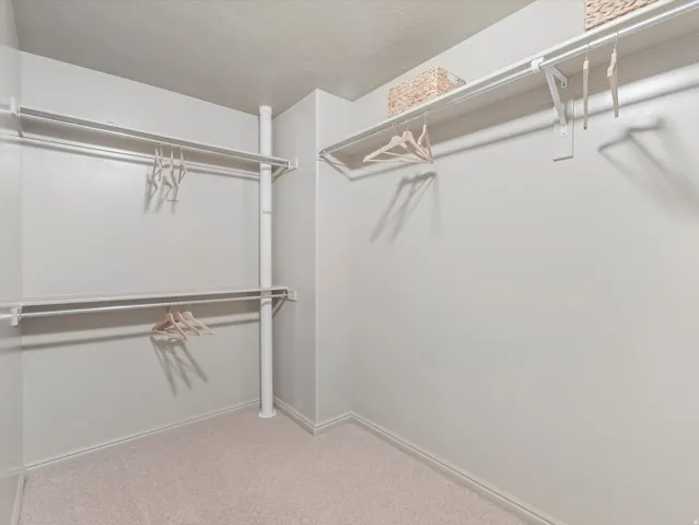 Built-in shelving and hanging rods