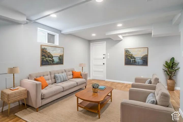 Downstairs Living AI generated