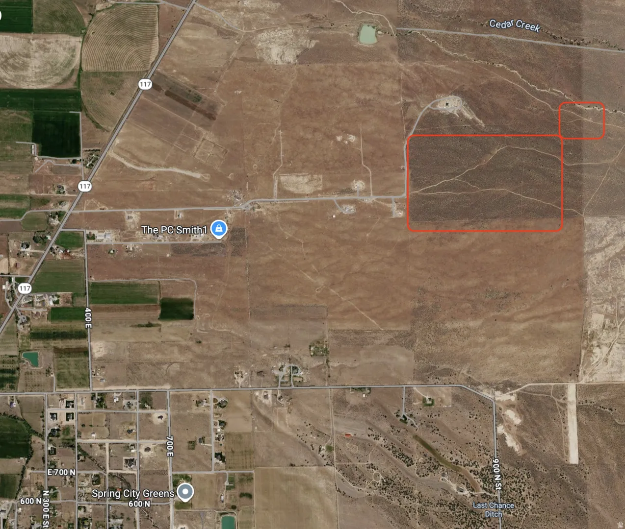 Aerial Map. Illustrating the geographic context of the property with identified boundaries and surrounding features