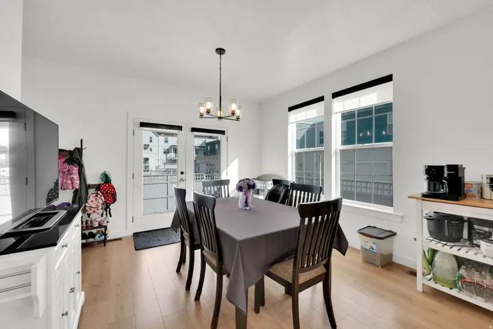 Wood-finish flooring throughout