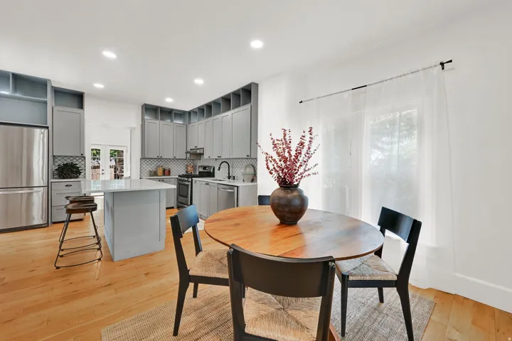 Dining area and kitchen