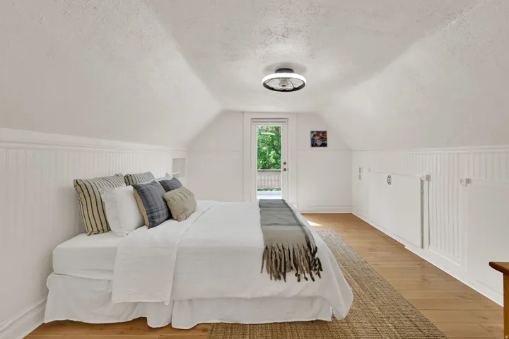 Bedroom with balcony