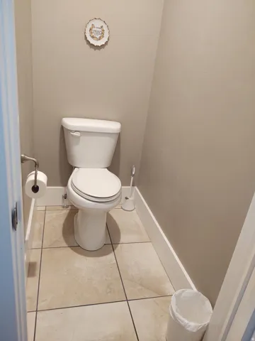 Tile flooring with dark grout