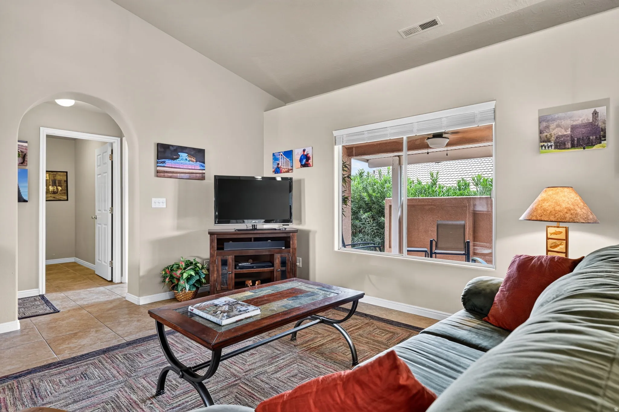 Vaulted ceilings with recessed lighting