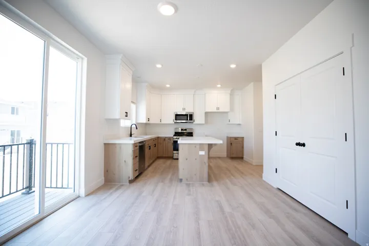 Dining area and kitchen