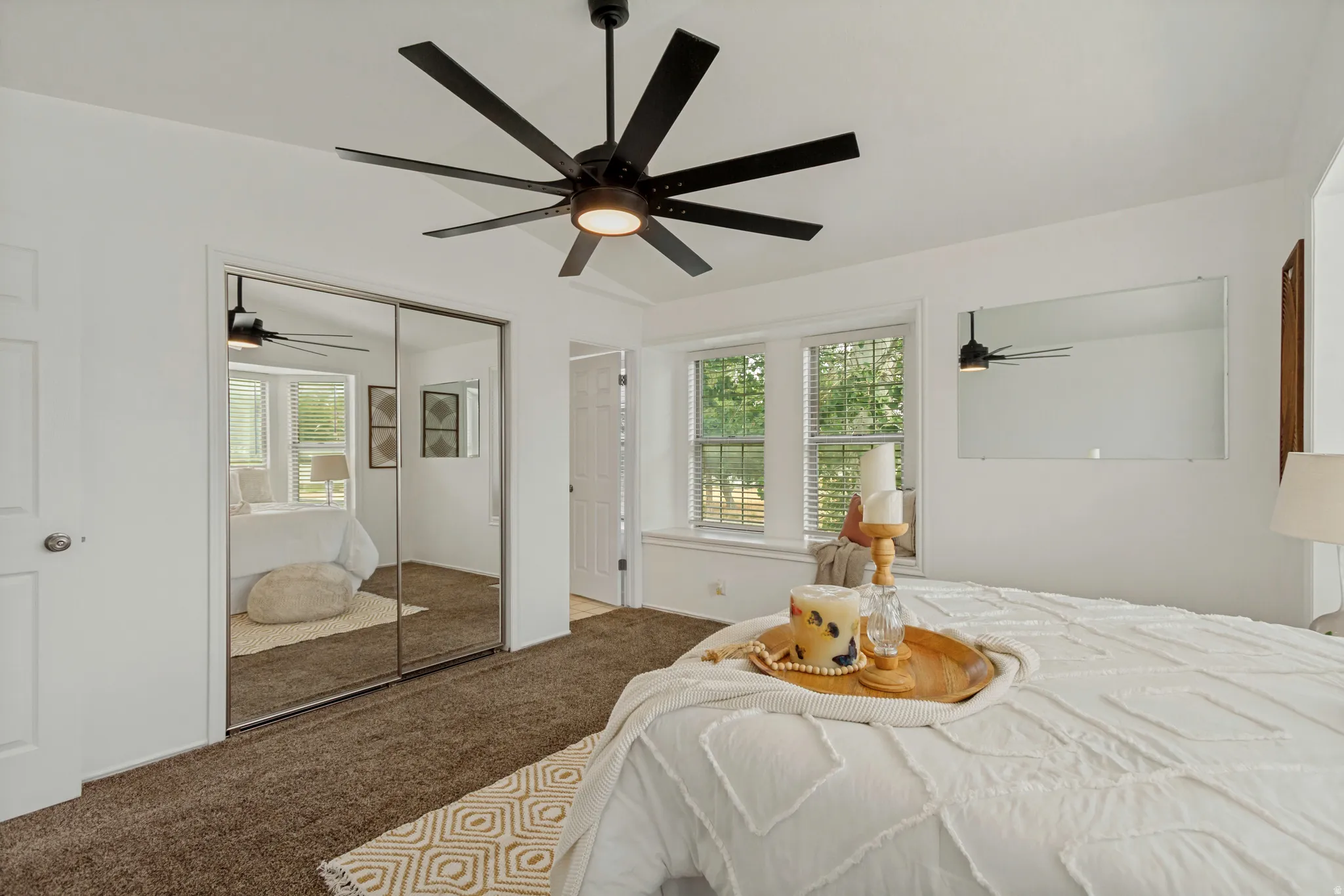 Spacious primary bedroom