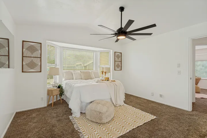 Spacious primary bedroom - upper level