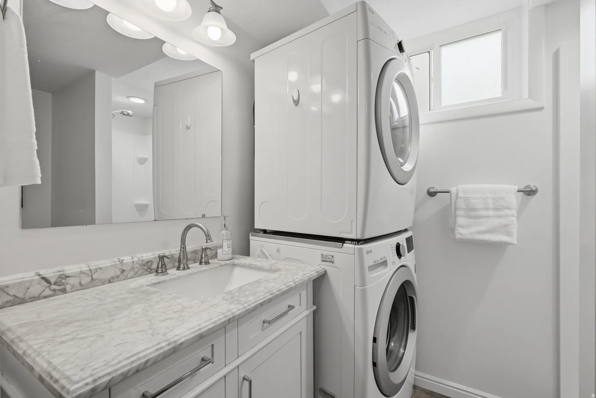 Basement Bathroom & Laundry Room