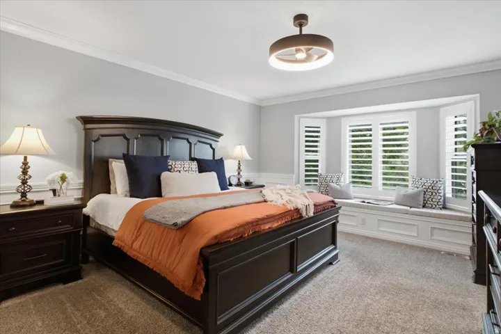 PrimaryAnother view of the spacious primary bedroom with classic detailing and generous room for furnishings.