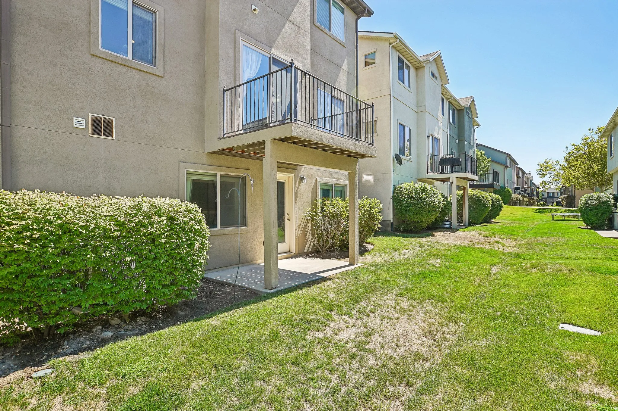 Private patio with direct outdoor access