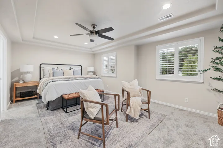 Primary Suite with Coffered Ceiling