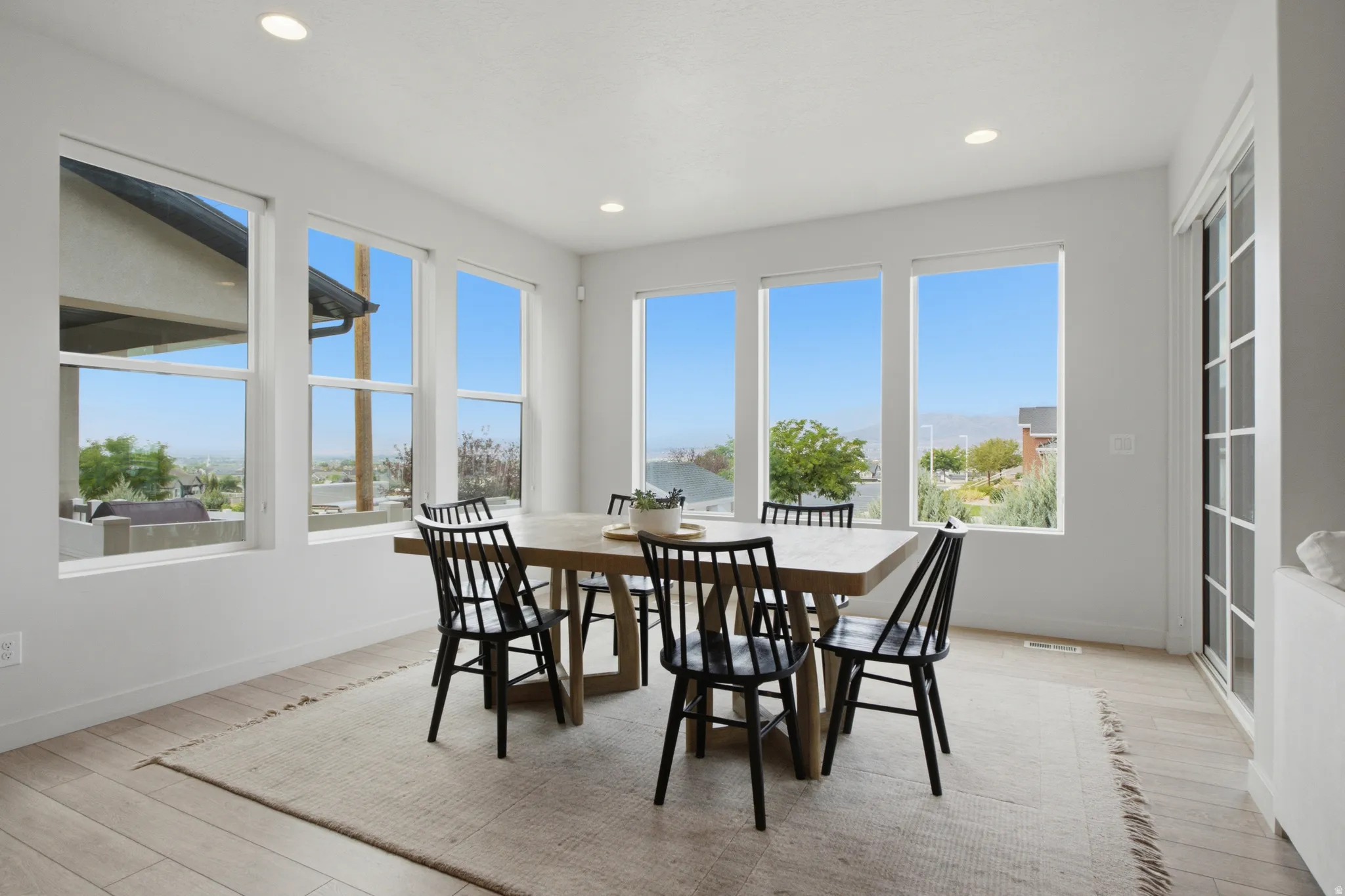 Dining area with tons of natural light!