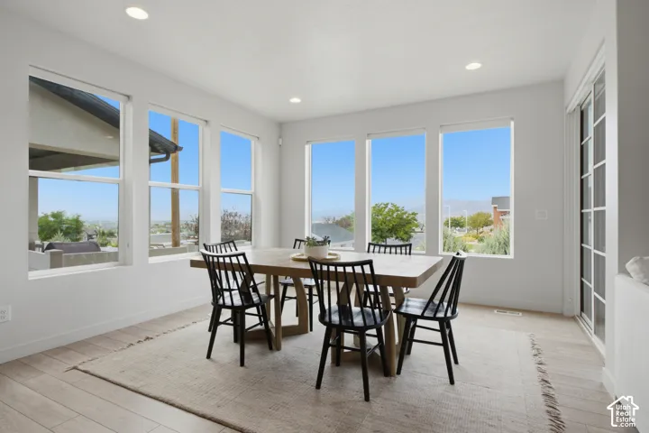 Dining area with tons of natural light!