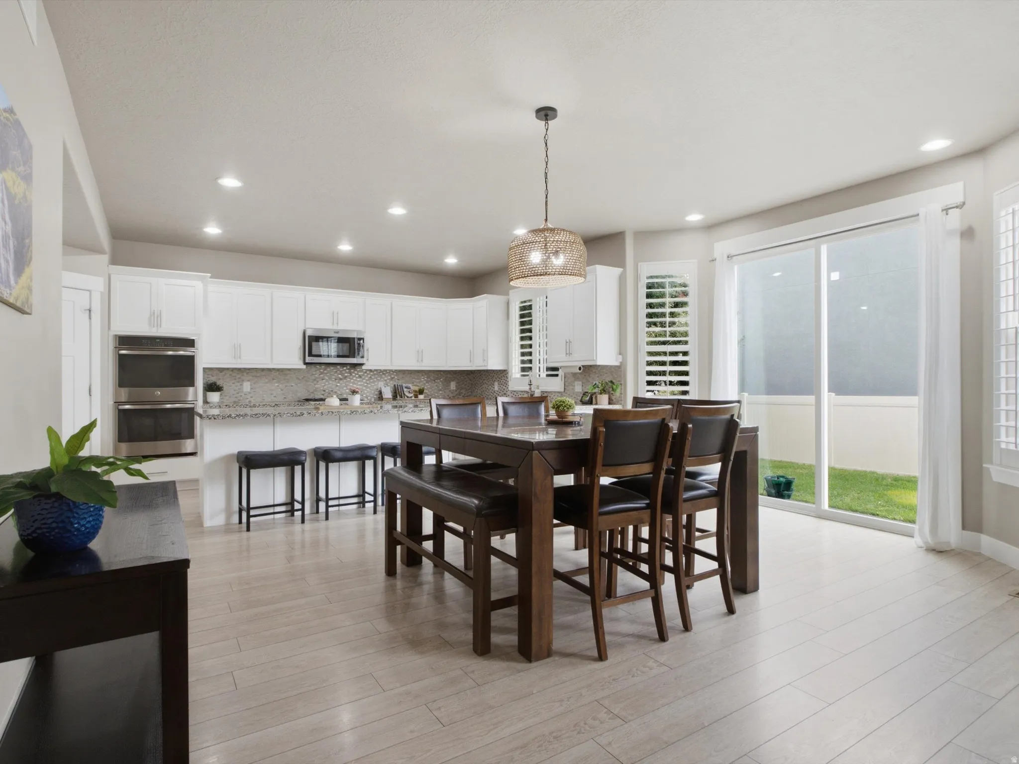 Spacious dining and kitchen area, perfect for family gathering or hosting guests