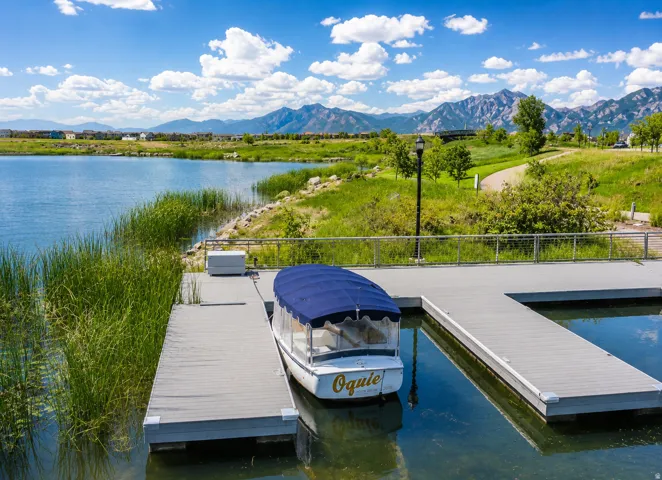 Enjoy kayaking, paddleboarding, etc., on Oquirrh Lake