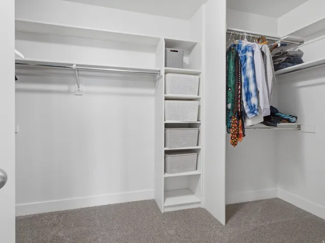 a spacious walk-in-closet