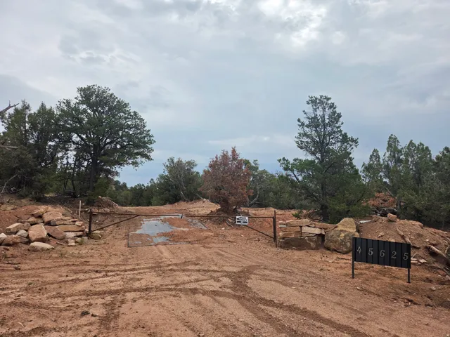 Gated Entry Driveway to the Property
